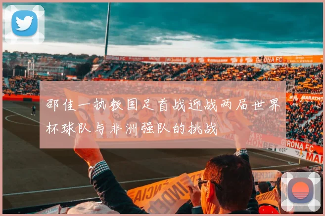 邵佳一执教国足首战迎战两届世界杯球队与非洲强队的挑战